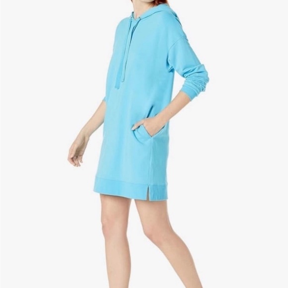 The Drop Women's Iona Long-Sleeve Hooded Mini Sweatshirt Dress NWT Size XS - Picture 4 of 11